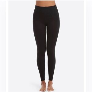 Spanx | Look At Me Now Compression Leggings Black Yoga Workout High Waist XL